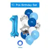 13 globos de látex de 32 pulgadas número combinación de cumpleaños fiesta de cumpleaños para bebé set de globos de decoración