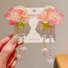 Accesorios para el cabello Hanfu para niños, pinza para el cabello con borlas antiguas, pinza para el cabello estilo chino, falda con cara de caballo para niñas, vestido antiguo, tocado de nuevo estilo