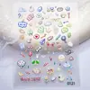 Nueva Serie de Animales de Dibujos Animados Mariposa Pegatinas para Uñas Relieve Lindo Oso y Gato 3D Pegatinas para Uñas Material 5D
