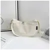 Nueva bolsa de pana estilo ins retro de gran capacidad para el día a día, bolsa cruzada versátil de color liso para mujer, bolso de hombro