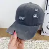 Gorra de Béisbol Suave con Bordado de Letras Desgastadas Estilo Coreano para Mujer, Nueva Gorra Versátil Casual con Visera para Hombre