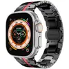 Para Apple Apple Watch Correa de Reloj Ultra2 Correa de Acero Inoxidable Hebilla Mariposa Iron Man Correa de Acero