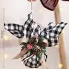 Decoraciones navideñas creativas DIY adornos de corte FLORAL diseño de escena de hogar/tienda accesorios para vestir