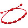 Explosiones de Amazon Cuerda Trenzada Roja Europea y Americana Pulsera de Cuerda Ajustable de Siete Secciones Cuerda Roja de la Suerte