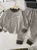 Conjunto de ropa interior térmica antibacterial para niños de otoño e invierno 10A, sin costuras, para niños y niñas, transpirable, absorbente de sudor, a rayas