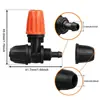 Boquilla Atomizadora Naranja 4/7mm con Bloqueo Aspersor Microirrigador Atomizador Naranja Ajustable Eliminación de Polvo y Enfriamiento Gotero para Patio