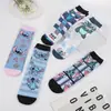 Calcetines Estilo Coreano Dibujo Stitch Nuevos Ins Primavera y Otoño Caña Corta Calcetines para Chicas Estudiantes Calcetines de Barco Lindos Calcetines de Algodón Lindos para Mujer