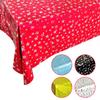 Mantel de Mesa Láser para Fiesta de San Valentín, Mantel de Plástico Rectangular Desechable Estrellado, Mantel Impermeable y a Prueba de Aceite
