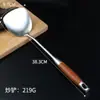 Utensílios de Cozinha de Aço Inoxidável 304, Espátula de Jacarandá, Colher e Espátula para Cozinha Doméstica, Conjunto de Colher e Espátula para Sopa