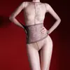 Xi Yue "Midao" Body de Medias Ultra-delgadas de Seda Aurora para Mujer Sexy Sedoso Aceitoso Brillante Ajustado Sensación de Piel Desnuda Cuerpo Completo de Seda