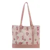 Primavera 2026 Nuevo Bolso de Hombro Único de Mano con Estampado de Cerezas Texturizado de Moda Versátil Bolso para Madre e Hijo