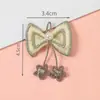Nuevo Estilo Francés Retro Encaje Perla Bordado Flor Lazo Tela DIY Accesorios para el Cabello Ropa Bolsas Accesorios