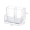 Cubo de Almacenamiento para Brochas de Maquillaje de Escritorio Cubo de Almacenamiento para Lápices de Cejas Caja de Almacenamiento para Brochas de Sombra de Ojos Portalápices Multifuncional para Estudiantes