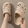 Zapatos de Cueva de Suela Gruesa para Mujer Verano para Exterior 2025 Nuevas Sandalias de Playa Antideslizantes Tacón Aumentado Pantuflas de Eva