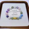 Pulsera de Mica Marina de Dopamina que Cambia de Color, Diseño de Lujo Ligero, Pulsera de Siete Colores Cambiantes, Pulsera de Resina que Cambia de Color con Rayos UV