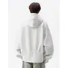 Moletom Pesado Original com Zíper Meio Aberto 2026 para Homens, Primavera/Outono, Caimento Solto, Estilo Americano, Roupa de Exterior Casual para Casais, Preto