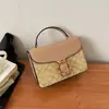 Bolsa Feminina de Alta Qualidade Transfronteiriça com Textura Color-Blocking Decorada com Strass Bolsa de Ombro Cruzada Casual Versátil Pequena Quadrada Bolsa para o Dia a Dia