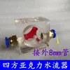 Máquina de Grabado Husillo Refrigerado por Agua Indicador de Flujo de Agua Medidor de Observación Bomba Sumergible Anti-Quemaduras Flujo de Agua Impulsor Giratorio Observador