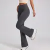 Pantalones de Yoga Transfronterizos Juyitang Estilo Europeo y Americano de Cintura Alta con Efecto Levanta Glúteos de Pierna Ancha con Sensación de Piel Desnuda, Pantalones Deportivos Transpirables para Fitness para Mujer