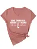 Algumas Coisas São Amazon Ebay Site Independente Camiseta Casual Moderna Feminina Gola V Manga Curta Camisa Base