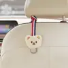 Gancho para Coche Peluche Oso de Peluche Respaldo del Asiento del Coche Gancho de Almacenamiento Multifuncional Gancho Oculto Trasero Interior del Coche
