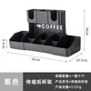 Prateleira de Café para Balcão de Bar Amazon Prateleira de Armazenamento de Sachês de Chá Suporte para Copo de Chá de Leite Suporte para Copo de Papel Prateleira de Armazenamento para Despensa de Escritório Comercial