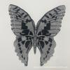 Prata Preto Borboleta Padrão Pano Adesivo Net Bottom Bordado de Cor Dupla Solúvel em Água Malha Bordado DIY Lace Lace Vestuário Auxiliar