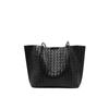 Bolso de Mano de Cuero Suave 2026 Nuevo Modelo de Alta Gama Tejido Bolso Tote de Gran Capacidad Bolso Cruzado Casual para Computadora Bolso de Mujer