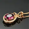 Pingente de Laço Rubi Estilo Coreano Pingente de Turmalina Rubelita Sangue de Pombo Natural Brasileiro Cor de Diamante Colar Tesouro
