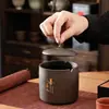 Cenicero de arcilla púrpura con tapa, a prueba de viento, estilo retro, para uso doméstico, decoración de sala de estar, evita la dispersión de cenizas, tamaño grande, multifuncional