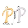 Accesorios de Joyería DIY de Acero Inoxidable de Venta Caliente Transfronteriza, Colgantes de Letras Inglesas Grandes que Conservan el Color, Dijes Decorativos para Pulsera y Collar