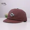 Gorra de Hip-Hop Unisex Vintage de Algodón Lavado Versátil Ala Corta Parte Superior Suave Bordado de Parche Ala Plana Gorra de Béisbol para Parejas