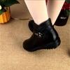 Sapatos femininos de inverno Sapatos de algodão Salto raso Pessoas de meia-idade e idosas Pessoas de meia-idade e idosas Botas de algodão Botas femininas Botas curtas Sapatos de mãe