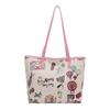 Bolsa de Ombro Graffiti Ursinho Feminina 2025 Outono Novo Estilo Fashionable Mais Fácil de Combinar Bolsa de Mão Bolsa Transversal Saco Balde
