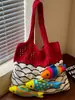 Bolso de hombro estilo coreano ins de dibujos animados, alto valor estético, único y fresco, bolso de playa para vacaciones en la costa que induce dopamina