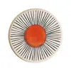 Posavasos Absorbente Redondo Estilo Japonés, Posavasos Duro de Tierra de Diatomeas Aislante de Calor, Salvamanteles de Escritorio, Posavasos Anti-quemaduras para Mesa de Comedor, Posavasos para Taza de Té de Oficina
