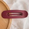 Zhao Lusi Pinza para el Cabello de Pato Simple Grande Japonesa y Coreana Corazón de Chica Plástico Pintura Mate Pinza Superior Joyería para la Cabeza