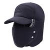 Gorro Lei Feng con Forro de Lana, Gorro Cálido para Hombre, Gorro a Prueba de Frío de Invierno, Gorro con Protección para Orejas para Ciclismo, Unisex, Superventas Transfronterizo, Parte Superior Redonda