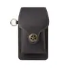 Bolsa de cintura em couro bovino, bolsa de telefone de couro crazy horse transfronteiriça, bolsa de cintura masculina vintage, bolsa de cintura tática esportiva em couro genuíno para telefone
