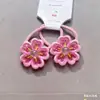 Pinza para el pelo de Niños Versión Coreana de Primavera de Flor de Cerezo, Pinza para el pelo de Lazo Rosa y Linda, Diadema de Mariposa, Estuche de Cuero para Niña