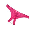 Calcinhas Sexy Multicor Tanga Feminina Renda Sexy Tentação Calcinhas que Não Precisam Ser Tiradas Fundo Aberto Malha Calcinhas com Pérolas Atacado