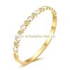 Aço Titânio Banhado a Ouro 18K Design Nicho Europeu e Americano Moda Zircônia Concha Personalizado Estilo Ins Pulseira B212245