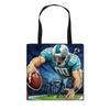 Bolsa de Tote Estampada Tema Super Bowl Transfronterizo 2024 Bolsa de Regalo Portátil Ecológica Bolso de Hombro