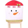 Decoraciones navideñas para personas mayores muñeco de nieve alce funda para silla funda para silla de comedor de Navidad diseño festivo para hotel restaurante