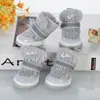 Zapatos para perro no se caen pies Teddy perro pequeño zapatos para mascota suela suave cubre pie transpirable Corgi perro oso zapatos primavera y verano