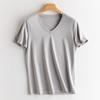 Camiseta de Algodón Mercerizado de Seda de Morera 2026 Fresca al Tacto Sin Planchar 13 Colores Verano Fresco Top Sedoso para Mujer