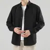Ropa de Hombre Shanggu 2026 Nuevo Estilo Japonés Manga Larga Algodón Puro Camisa Marca de Tendencia Ropa de Trabajo Versátil Moda Estilo Hong Kong Modelo de Hombre