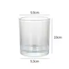 Copo de Vela Transfronteiriço Copo de Vela Espesso Simples Copo de Vidro Transparente para Aromaterapia Ornamentos de Fragrância para Casa Suporte de Vela para Ambiente