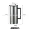 Suministro Directo Juli Acero Inoxidable 201 con Asa Tapa de PP Tetera Fría Restaurante Tetera para Infusión de Té Restaurante Restaurante