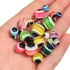Accesorios para Joyería DIY Cuentas Redondas de Resina Cuentas Ojo Cuentas Sueltas Ojo del Diablo Cuentas Ojo de Pez Material para Pulseras de Joyería